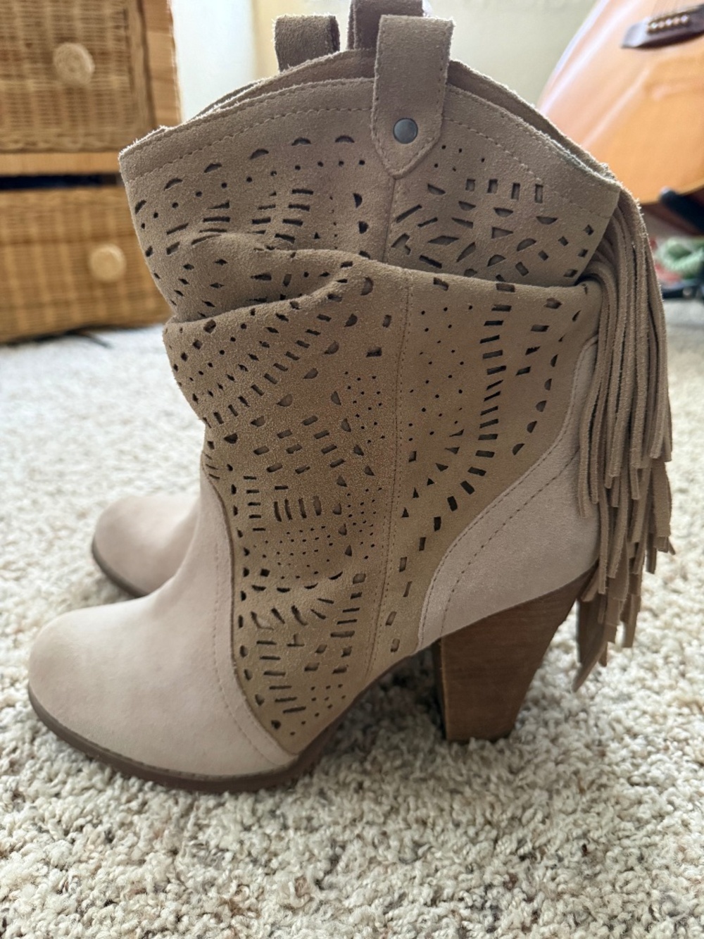 Y2K Buckle store Naughty Monkey Genuine Leather Booties Size 10